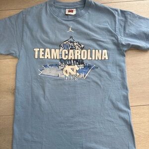Vintage Nike Team Jordan UNC North Carolina Tar Heels T-Shirt "Turn It Blue" Sm